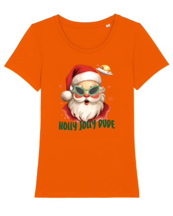 cu extraterestrii de Craciun - Holly jolly dude Bright Orange