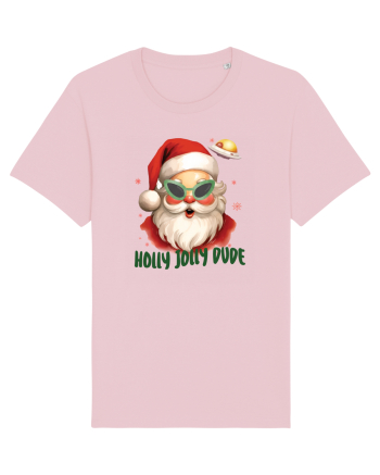 cu extraterestrii de Craciun - Holly jolly dude Cotton Pink