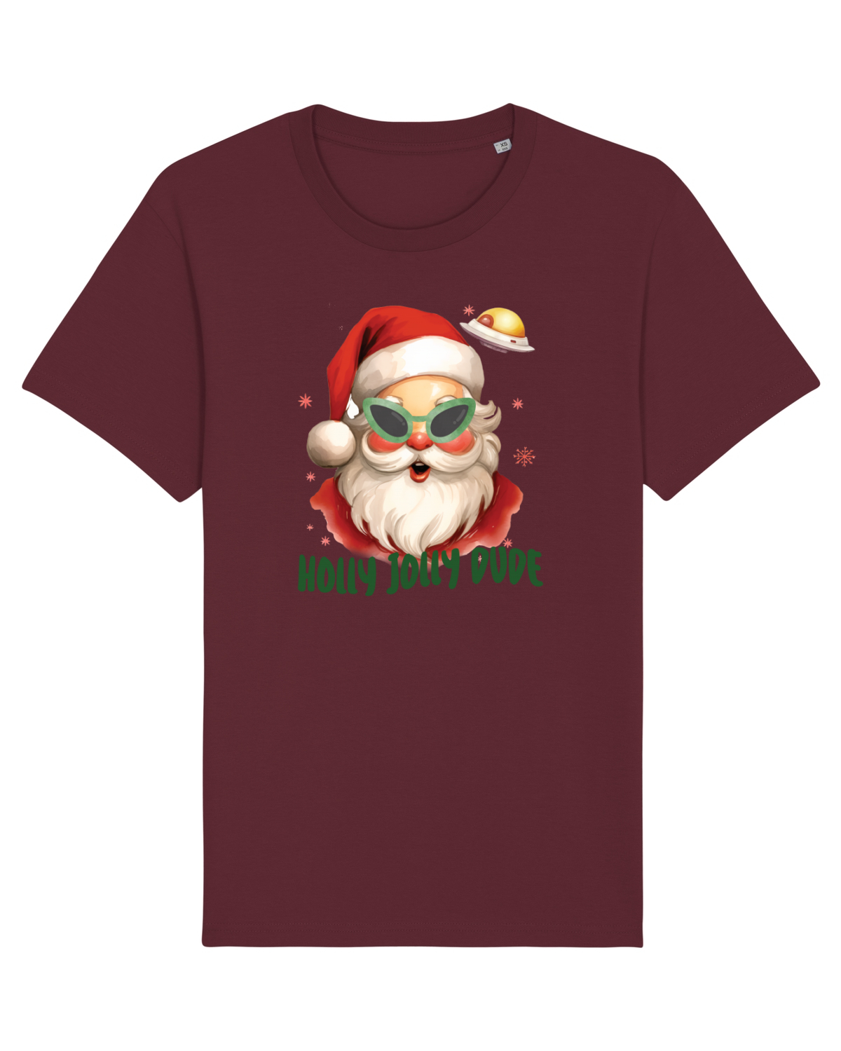 Tricou mânecă scurtă Unisex Rocker Burgundy