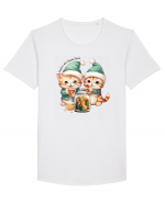 cu pisici de Craciun - Cookies for Santa Claus Tricou mânecă scurtă guler larg Bărbat Skater
