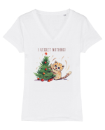cu pisici de Craciun - I regret nothing Tricou mânecă scurtă guler V Damă Evoker