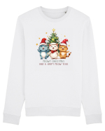 cu pisici de Craciun - Meowy Christmas and happy meow year Bluză mânecă lungă Unisex Rise