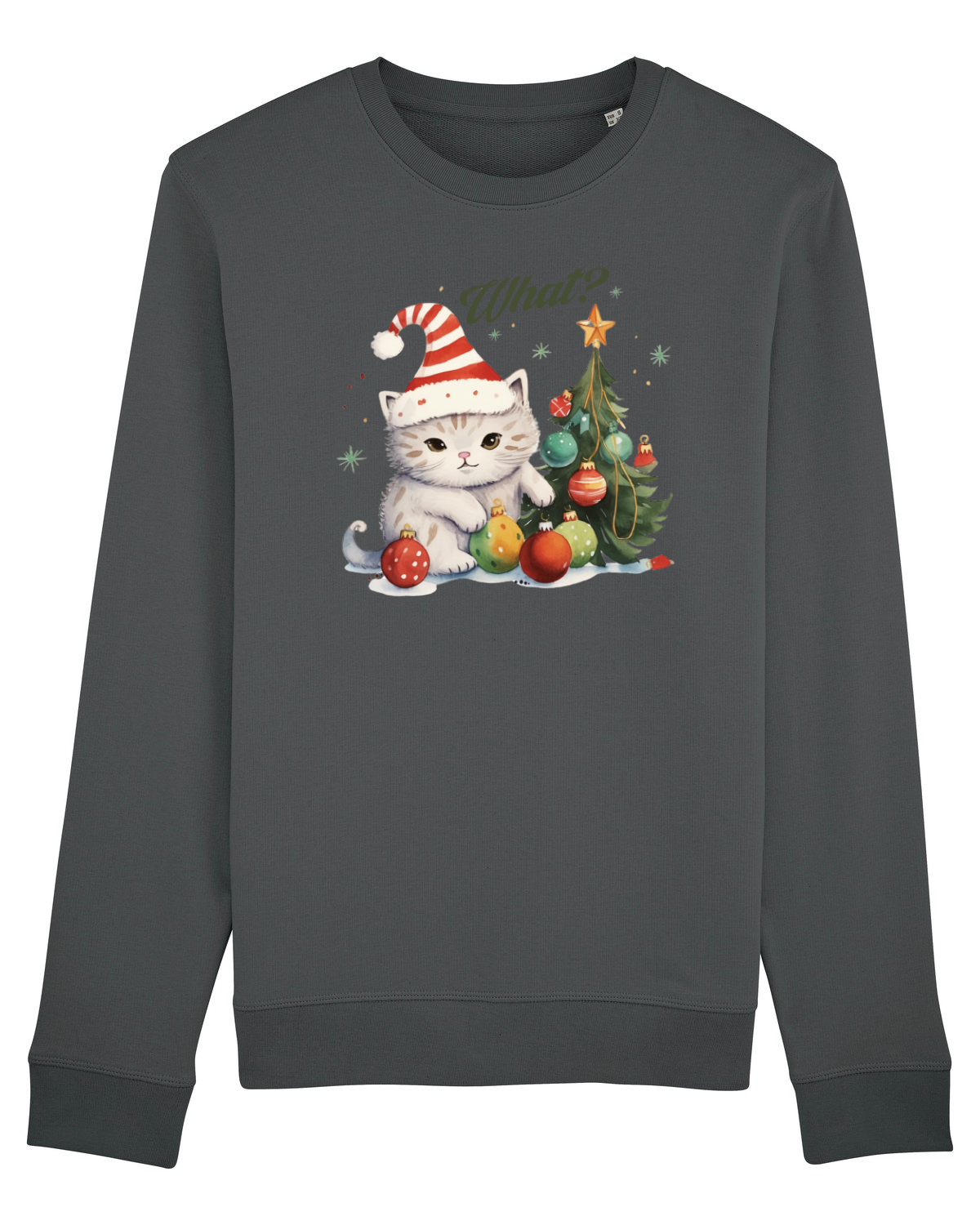 Bluză mânecă lungă Unisex Rise Anthracite