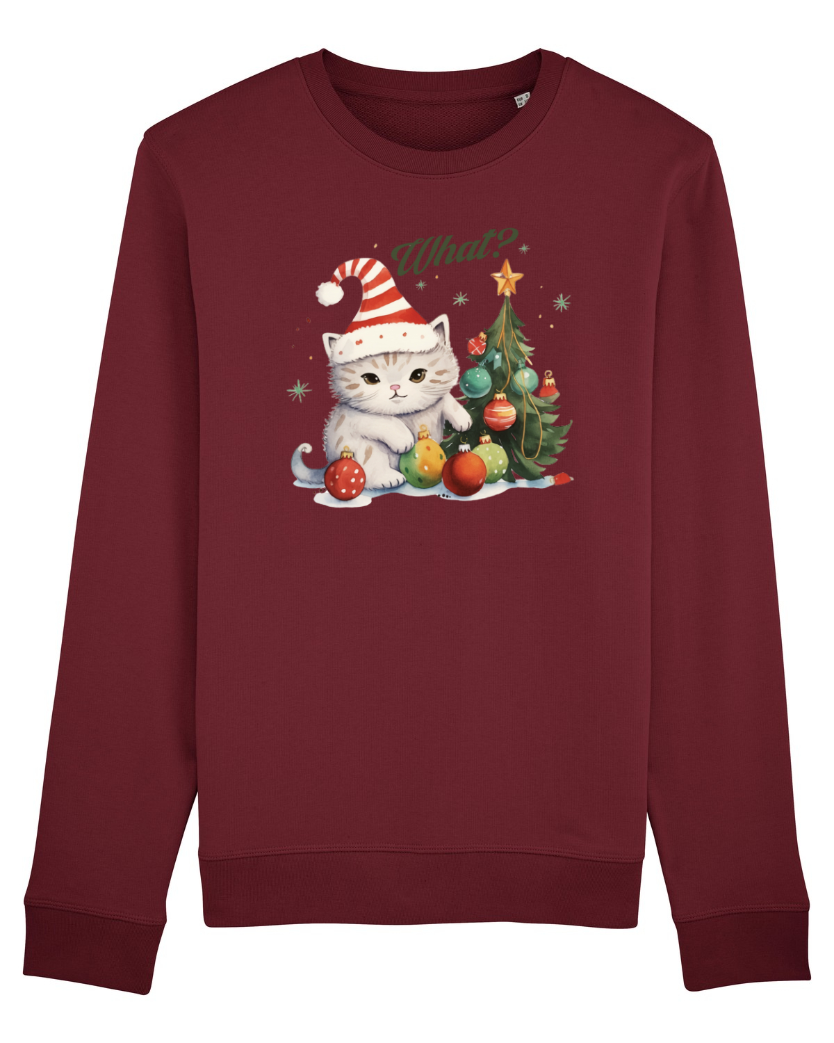 Bluză mânecă lungă Unisex Rise Burgundy