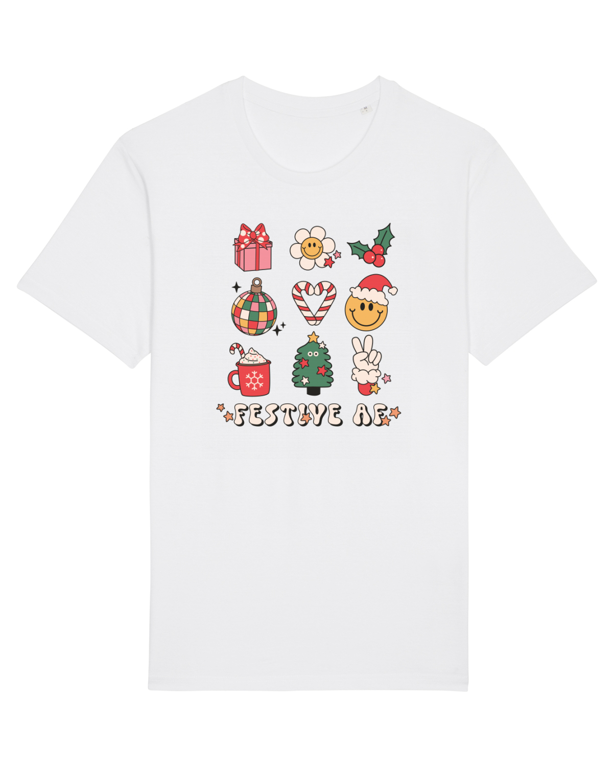Tricou mânecă scurtă Unisex Rocker White