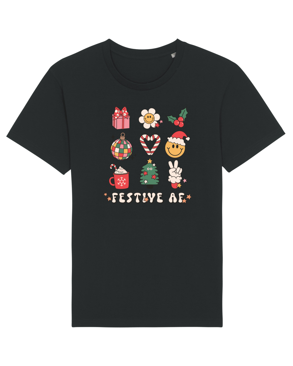 Tricou mânecă scurtă Unisex Rocker Black