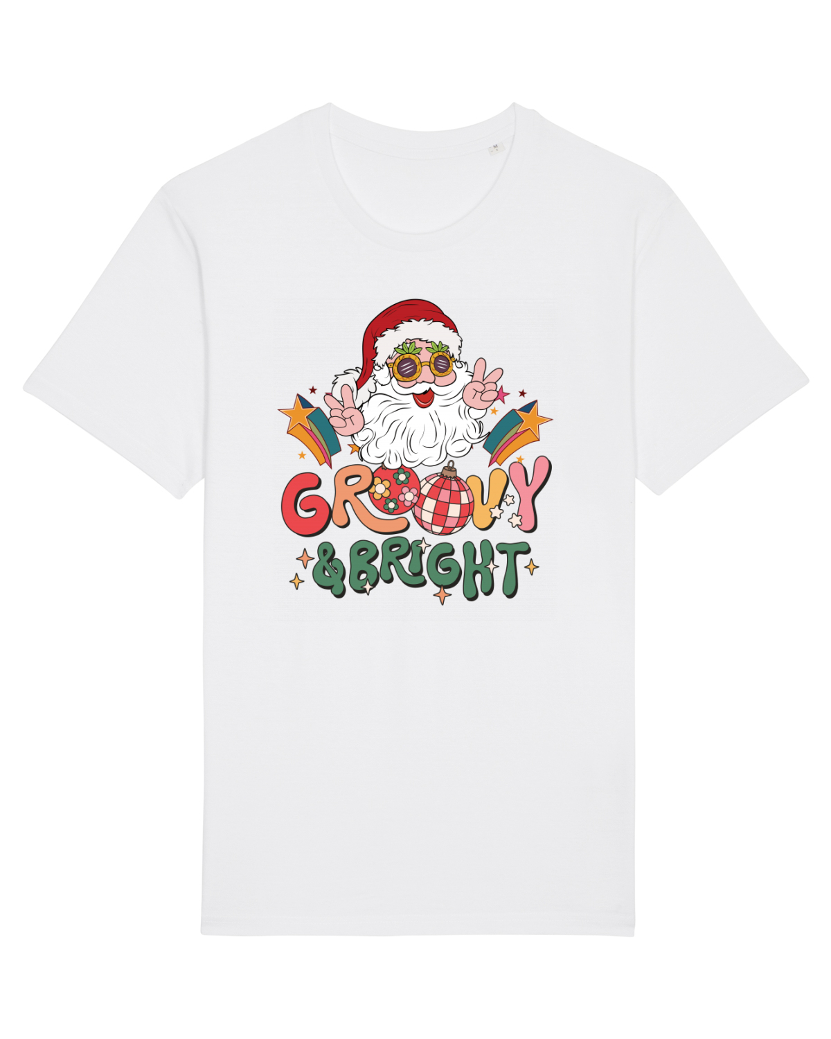 Tricou mânecă scurtă Unisex Rocker White