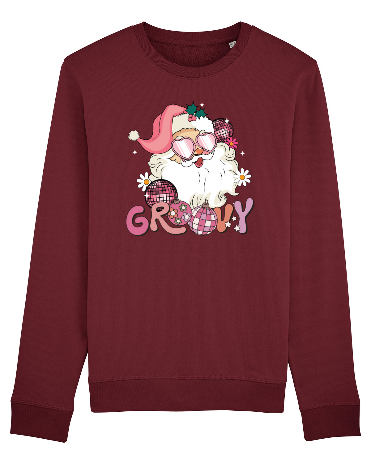 Bluză mânecă lungă Unisex Rise Burgundy