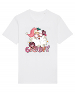 retro de Craciun - Groovy Disco Santa Tricou mânecă scurtă Unisex Rocker