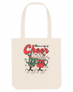 retro de Craciun - Have a cup of cheer Sacoșă textilă
