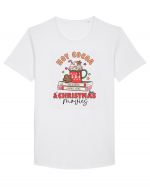 retro de Craciun - Hot cocoa and christmas movies Tricou mânecă scurtă guler larg Bărbat Skater