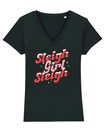 retro de Craciun - Sleigh girl sleigh Black