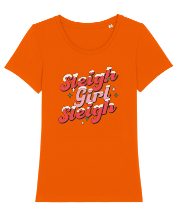 retro de Craciun - Sleigh girl sleigh Bright Orange