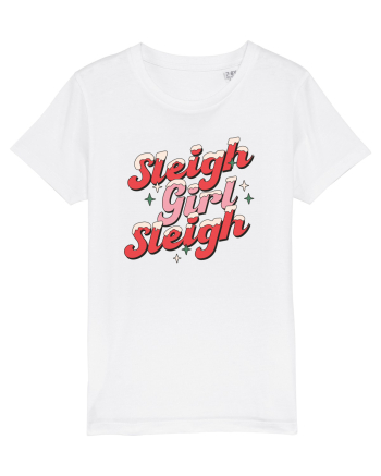 retro de Craciun - Sleigh girl sleigh White