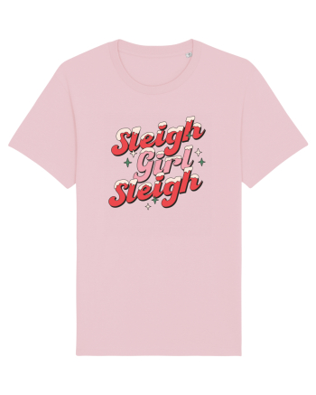 retro de Craciun - Sleigh girl sleigh Cotton Pink