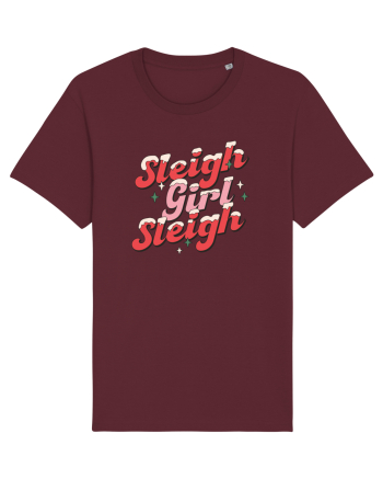 retro de Craciun - Sleigh girl sleigh Burgundy