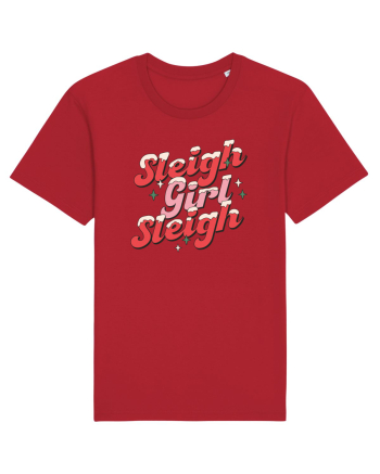 retro de Craciun - Sleigh girl sleigh Red