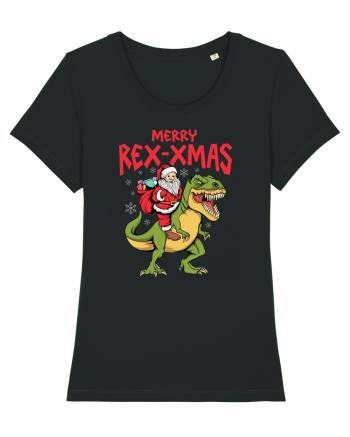 cu dinozauri de Craciun - Merry Rex-xmas Black