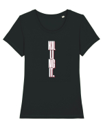 Killing It Tricou mânecă scurtă guler larg fitted Damă Expresser