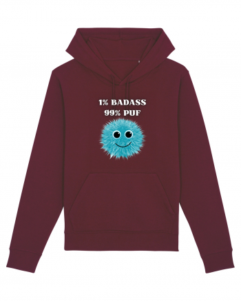 1% BADASS 99% PUF Burgundy