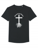 Rooted in Christ Tricou mânecă scurtă guler larg Bărbat Skater