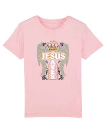 Jesus Saves Cotton Pink