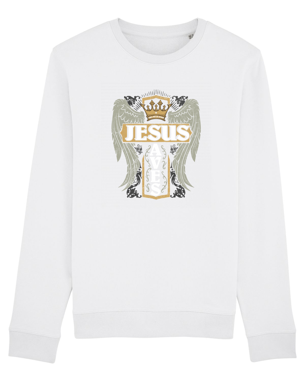 Bluză mânecă lungă Unisex Rise White
