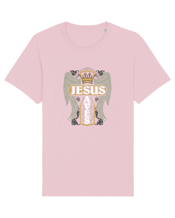 Jesus Saves Cotton Pink