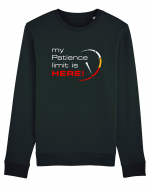 My patience limit is here! Bluză mânecă lungă Unisex Rise