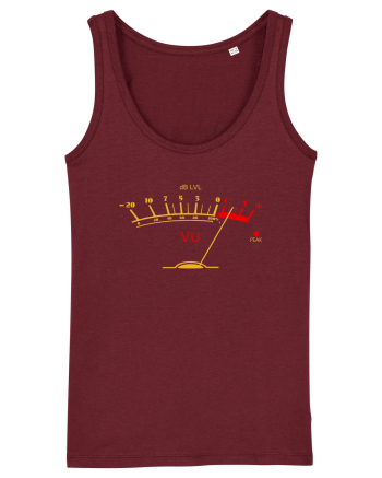 Volume VU Meter Burgundy