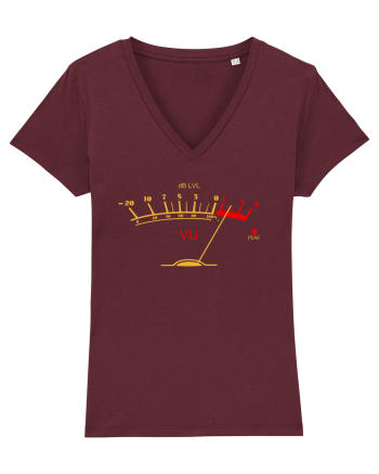 Volume VU Meter Burgundy