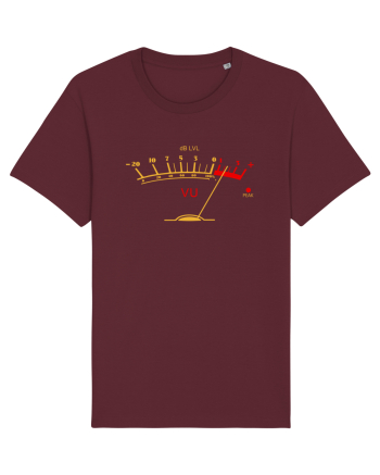 Volume VU Meter Burgundy