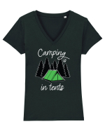Camping life Tricou mânecă scurtă guler V Damă Evoker