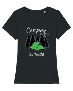 Camping life Tricou mânecă scurtă guler larg fitted Damă Expresser
