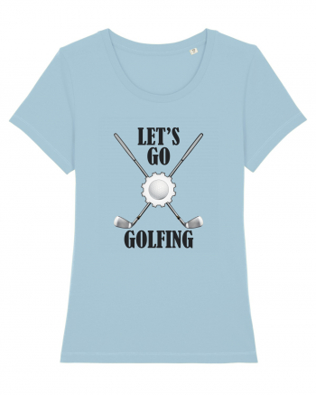 Let's Go Golfing Sky Blue