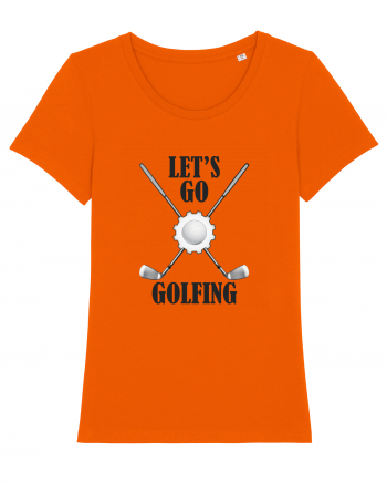 Let's Go Golfing Bright Orange