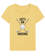 Let's Go Golfing Tricou mânecă scurtă guler larg fitted Damă Expresser