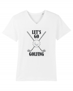 Let's Go Golfing Tricou mânecă scurtă guler V Bărbat Presenter