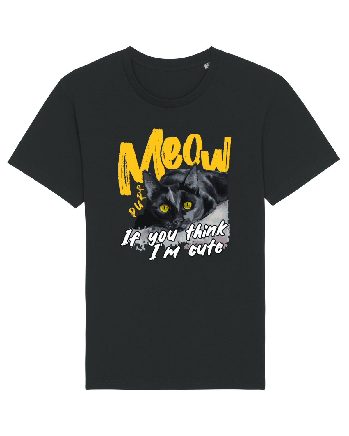 Tricou mânecă scurtă Unisex Rocker Black