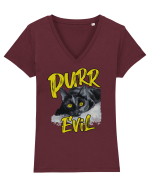 Purr Evil Tricou mânecă scurtă guler V Damă Evoker