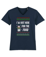 I'm just here for the food Tricou mânecă scurtă guler V Bărbat Presenter