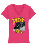 Purr Evil Tricou mânecă scurtă guler V Damă Evoker