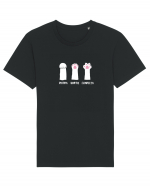Piatra Hartie Foarfeca Tricou mânecă scurtă Unisex Rocker