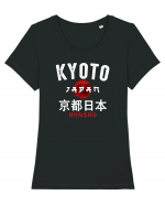 Kyoto Japan Tricou mânecă scurtă guler larg fitted Damă Expresser