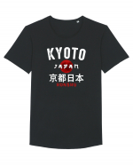 Kyoto Japan Tricou mânecă scurtă guler larg Bărbat Skater