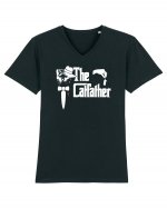 pt iubitorii de pisici - The Catfather v1 Tricou mânecă scurtă guler V Bărbat Presenter