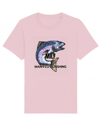 MILF man i love fishing Cotton Pink