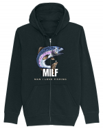 MILF man i love fishing Hanorac cu fermoar Unisex Connector