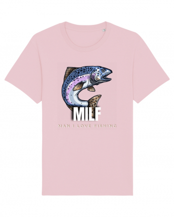 MILF man i love fishing Cotton Pink