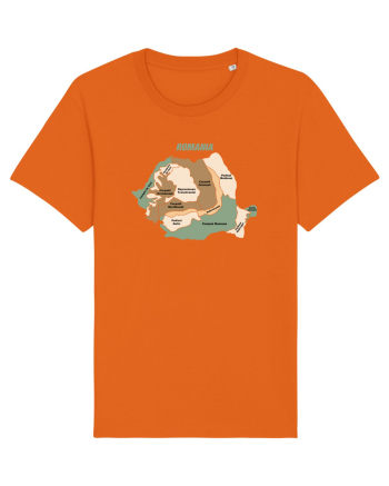 Relieful Romaniei Bright Orange